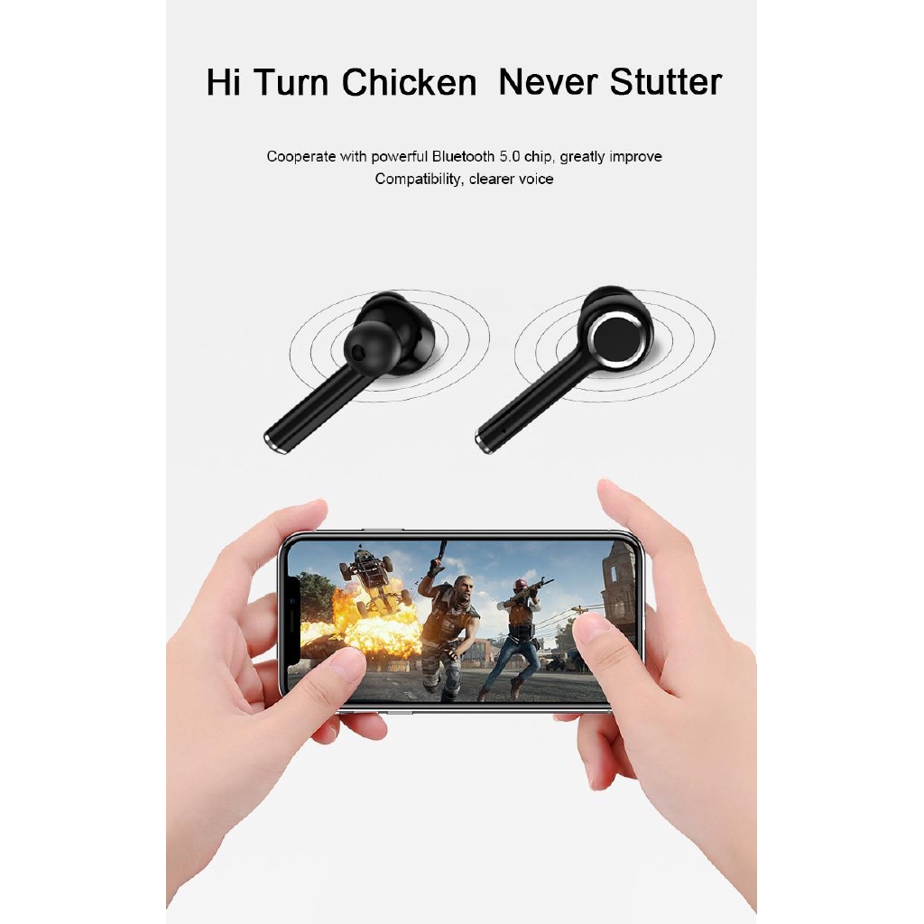 AMORUS Tai nghe nhét tai Bluetooth 5.0 T &amp; G TG905 Tws âm thanh Stereo phong cách thể thao