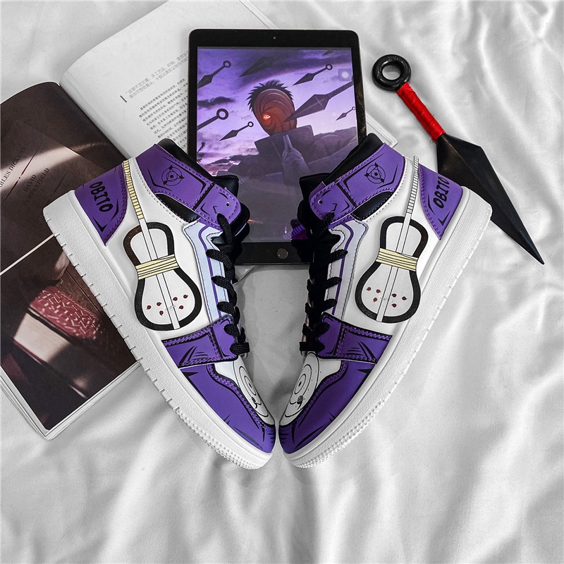 Giày Thể Thao Thoáng Khí In Họa Tiết Hoạt Hình Naruto Uzumaki Naruto Madara Uchiha Sasuke Thời Trang Mùa Hè Cho Bé Trai