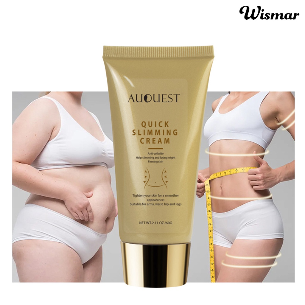 WISMM 60g Body Slim Cream Quick to Absorb Tighten Skin Natural Extract Slimming Cream Losing Weight Massage Remover for Adult
