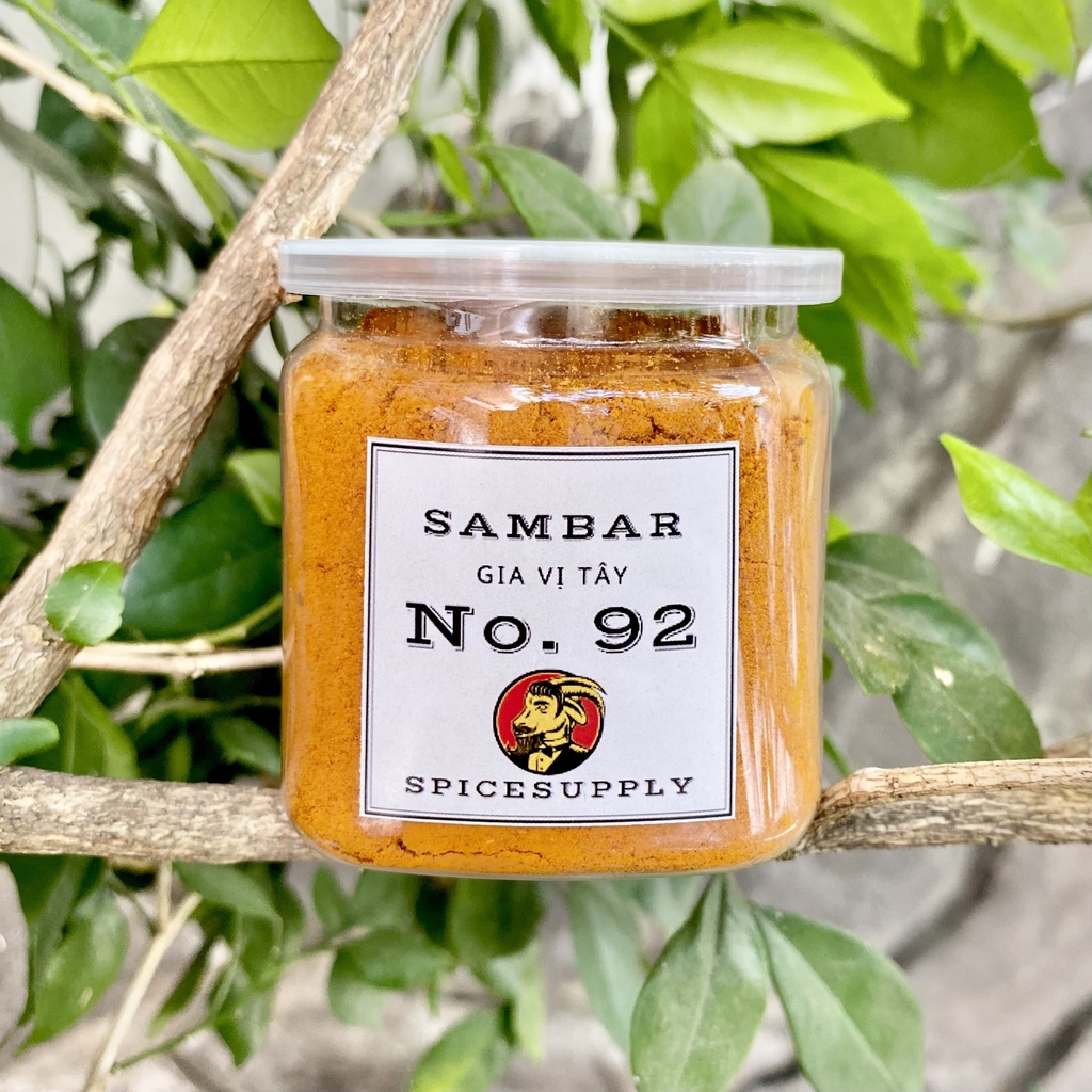 Sambar Masala - SPICESUPPLY Việt Nam Gia vị nấu món ăn kiểu miền Nam Ấn Độ hũ 70g