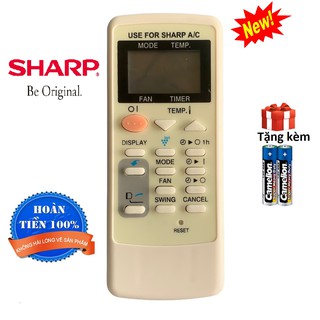 Điều khiển điều hoà Sharp 1 chiều,remote máy lạnh sharp - Hàng loại 1 [ tặng kèm pin ]