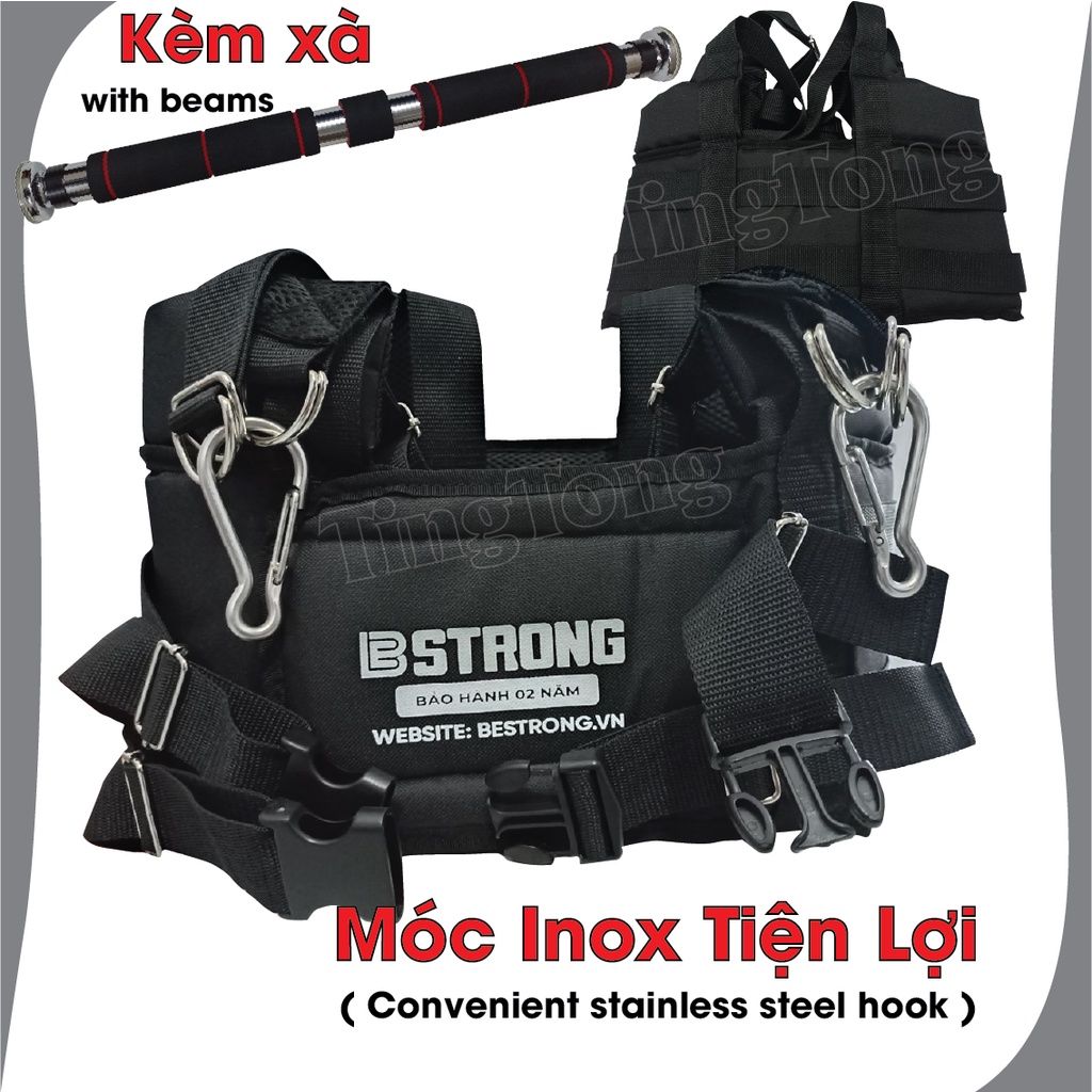 Dây Đai Treo Xà Đơn Kéo Giãn Cột Sống, Đai Thoát Vị Đĩa Đệm - Mới - Móc