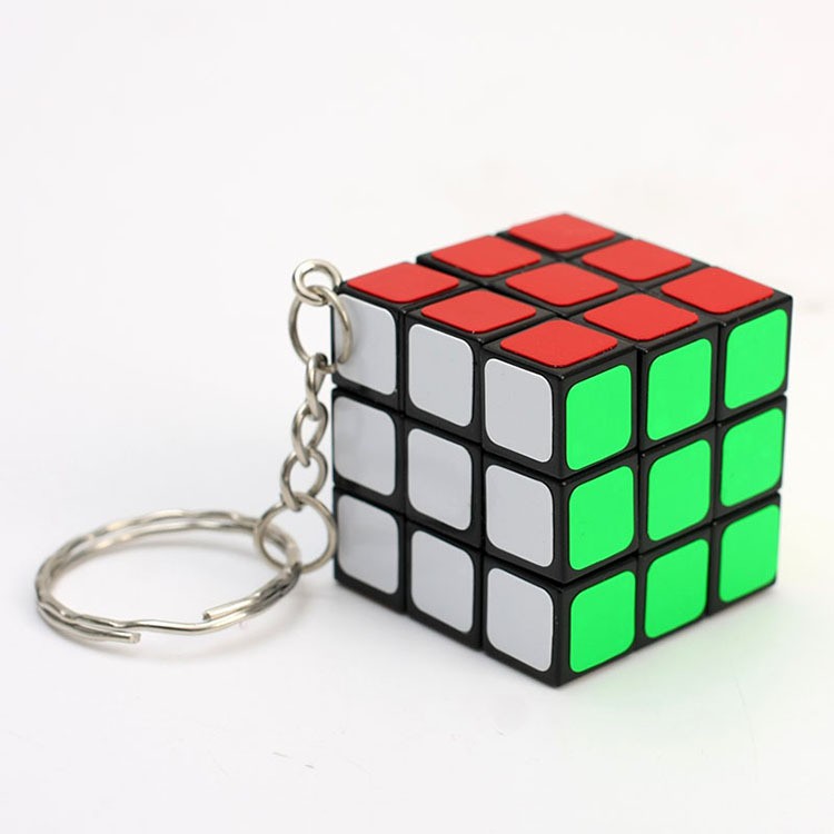 Móc Khóa Rubik 3x3 Keychain 3cm (Xoay Cứng)