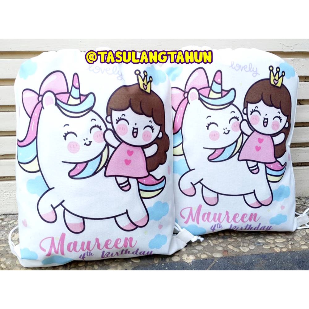 Ba Lô Hoạ Tiết Kì Lân Đáng Yêu
