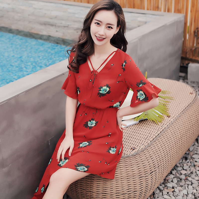 Đầm Chiffon Kiểu Thái Lan Thiết Kế Lệch Tà Cá Tính Cho Nữ | BigBuy360 - bigbuy360.vn