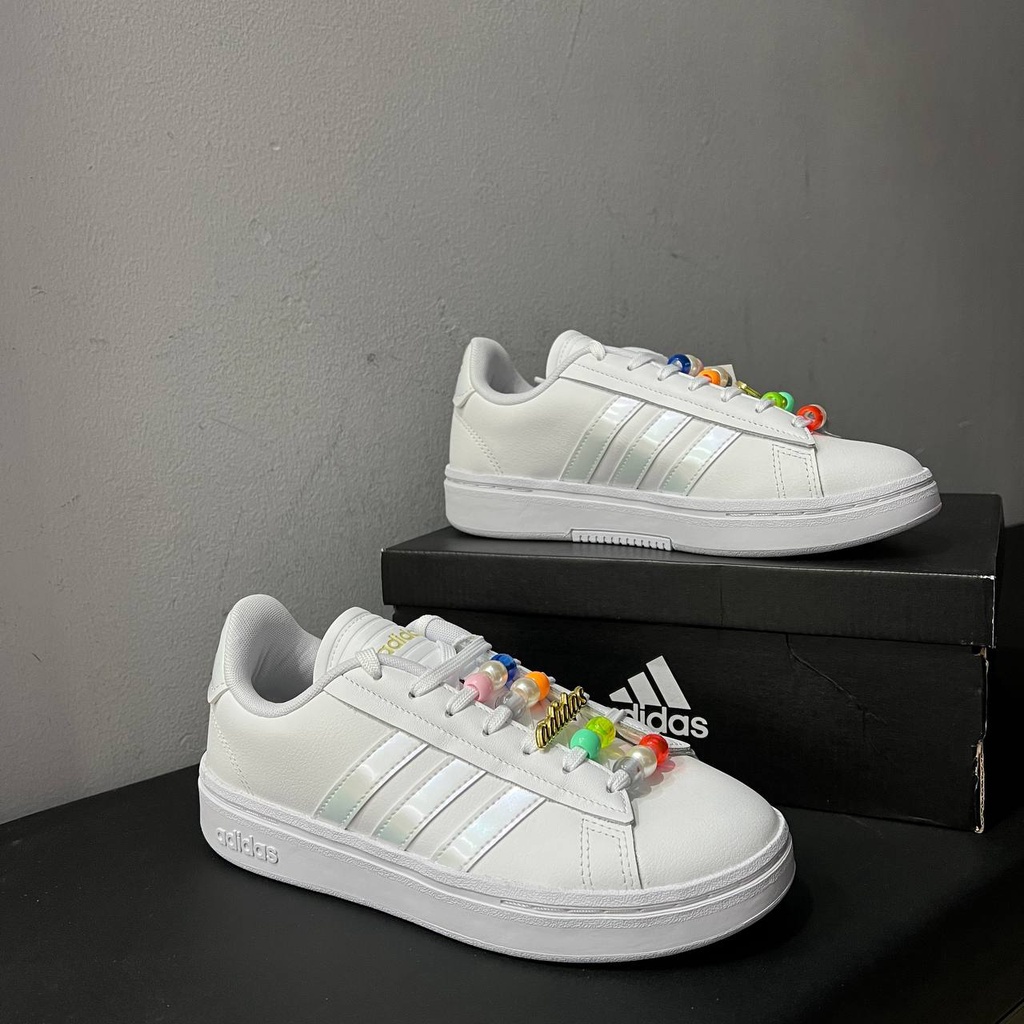 Giày Adidas Grand Court Alpha Thể Thao Thời Trang Màu Trắng Cloud White dành cho Nữ GW1066