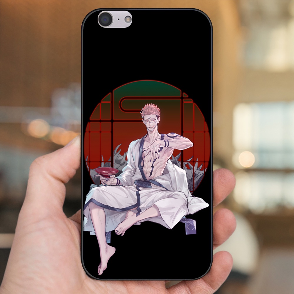 Ốp lưng Oppo A39, F3 Lite viền đen in hình Yuji Jujutsu Kaisen