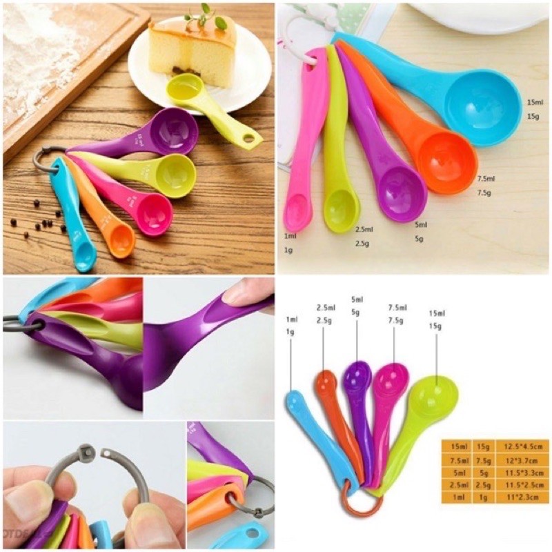 Set 5 Thìa Đong Nhà Bếp