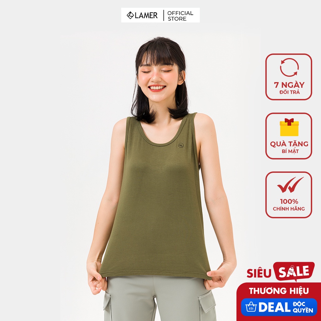 Áo thun sát nách VIENTRAN H61T21H007 (nhiều màu)