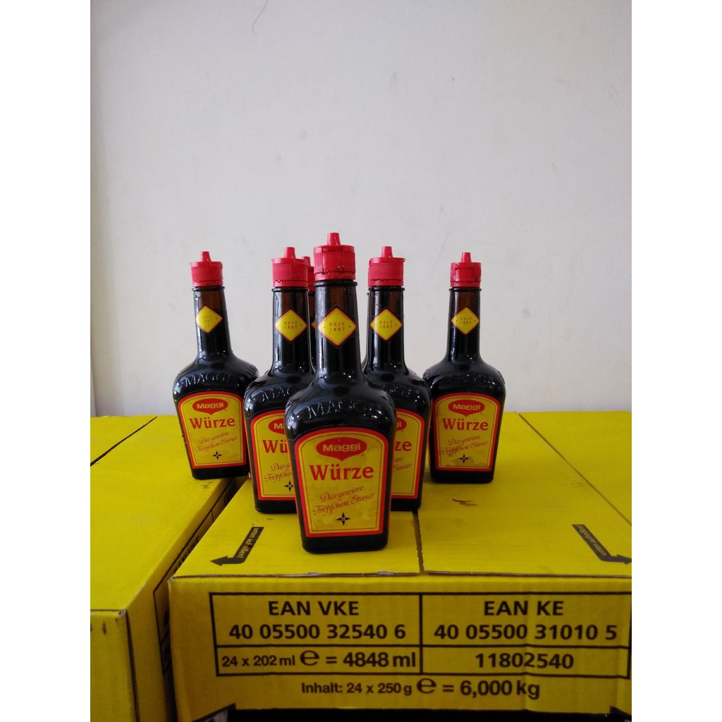 Nước Tương MAGGI ĐỨC WURZE Các Size - Hàng Đức Nhập Khẩu - Hương Vị Thơm Ngon Ít Mặn Đặc Trưng