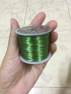 Cuộn cước lụa màu xanh lá cây co giãn