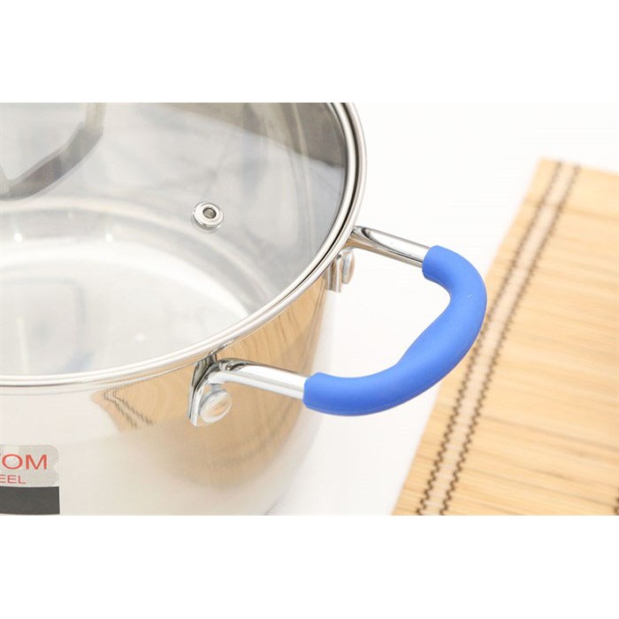 Bộ 3 nồi Inox 304 5 đáy size 16, 20 và 24cm Elmich Smartcook SM-5961 dùng bếp từ, bảo hành 12 tháng - HÀNG CHÍNH HÃNG