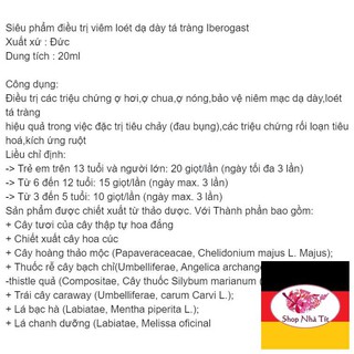 Đủ bill Iberogast (hàng nội địa Đức) mới