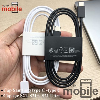Cáp sạc siêu nhanh type C Samsung s21,s21+,s21ultra - Type C to Type C