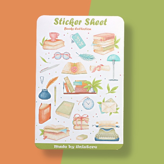 Sticker sheet books collection - Sticker thiết kế | Bullet journal sticker