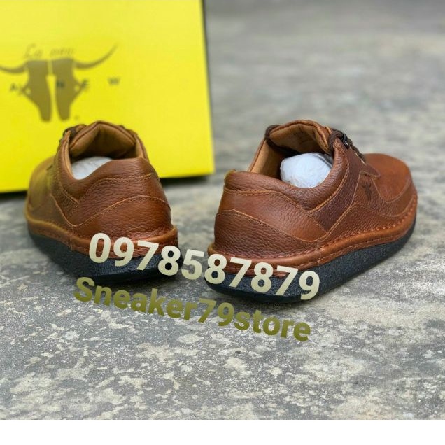 Giày Da Bò Lanew Nâu Cafe Nam   Hình Ảnh Sản Phẩm Độc Quyền Tại Sneaker79store