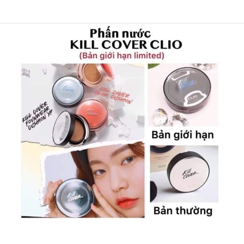 PHẤN NƯỚC TRANG ĐIỂM CUSHION CLIO KILL COVER | BigBuy360 - bigbuy360.vn
