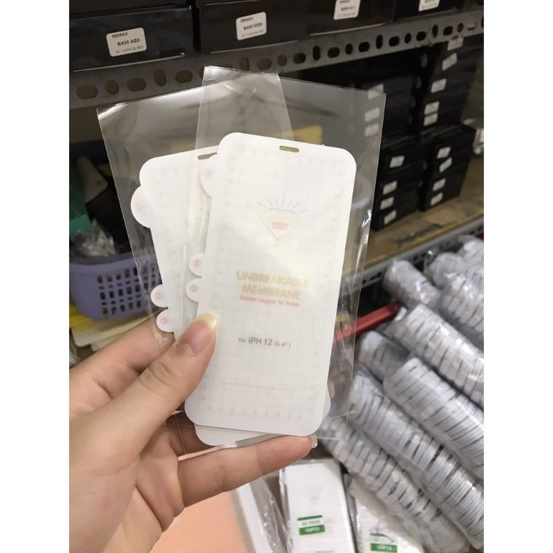 Dán PPF iPhone 14PROMAX/14PRO/14PLUS/14/13promax/13/13 pro/12/12pro/12proMax full màn hình siêu dẻo tự Phục hồi vết xước
