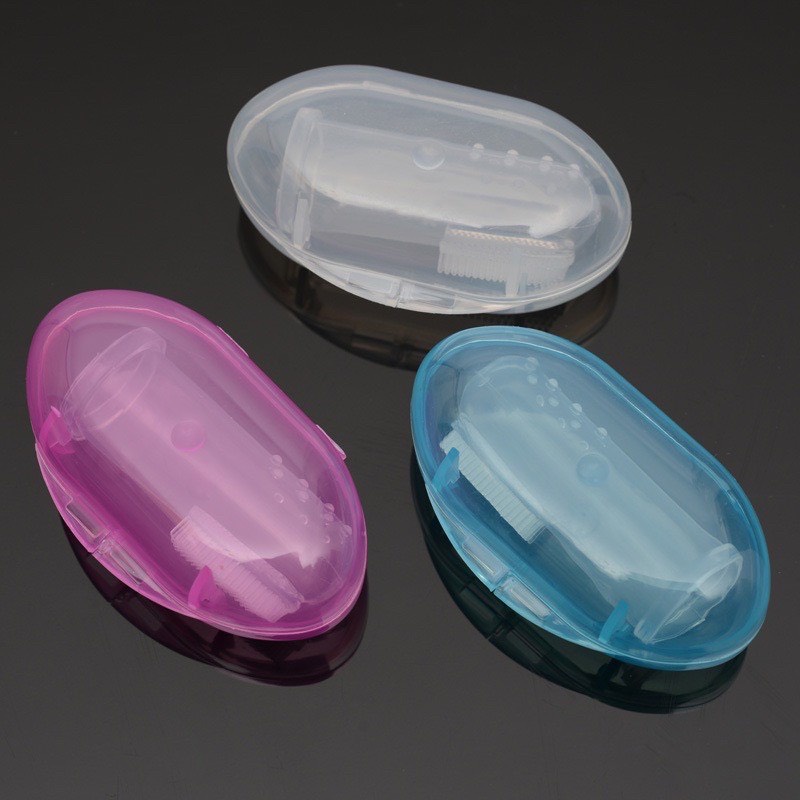 Bàn chải đánh răng đeo tay cho thú cưng chất liệu silicon, bàn chải răng cho chó,mèo