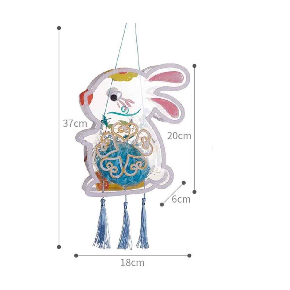 Mengxuan mid-autumn lantern dễ thương trong suốt lễ hội phong cách trung quốc trang trí nội thất đèn phát sáng đèn lồng trẻ em quà tặng đèn lồng handmade