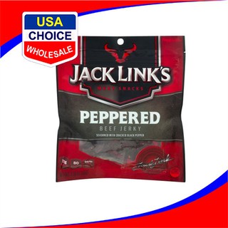KHÔ BÒ MỸ JACK LINK MEAT SNACKS PEPPERED BEEF JERKY