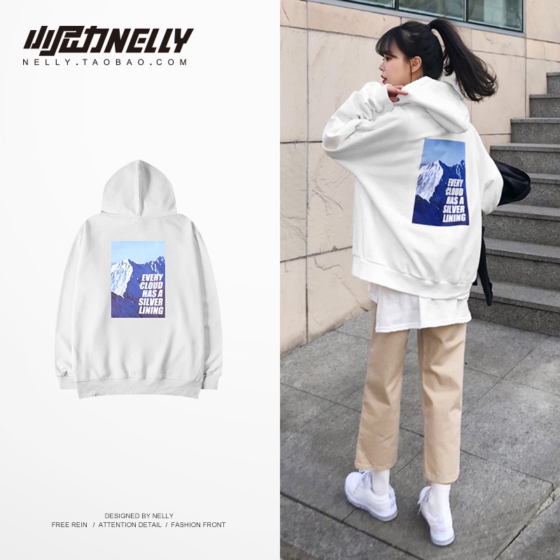 [FREESHIP](CÓ SẴN) HÀNG CHÍNH HÃNG Áo SWEATER NELLYHEYBIG unisex, dáng rộng hoạ tiết hình núi THWY0659CY.