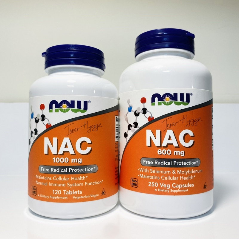 Giải độc gan NOW NAC 600mg, 1000mg phục hồi chức năng phổi, thận, thanh lọc cơ thể, detox bảo vệ gan N Acetyl Cysteine