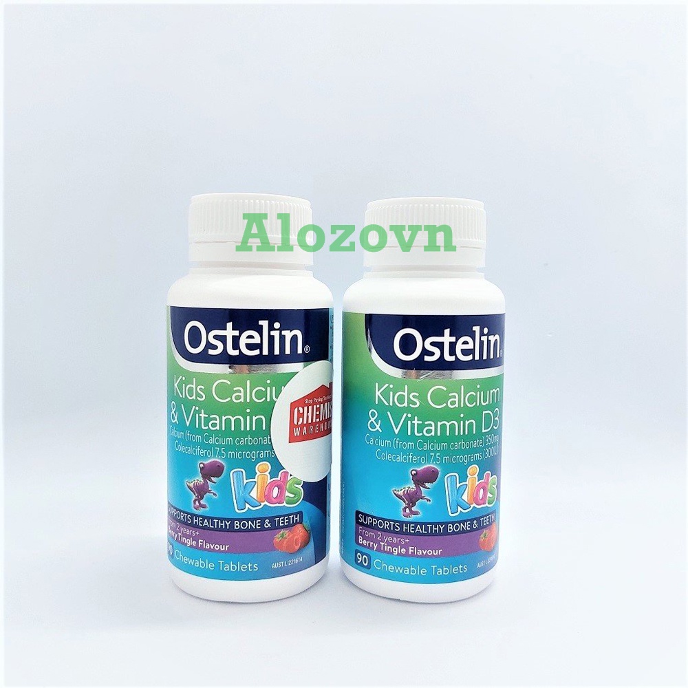 Canxi Ostelin khủng long viên cho bé - Ostelin Kids Calcium & Vitamin D3 90 viên