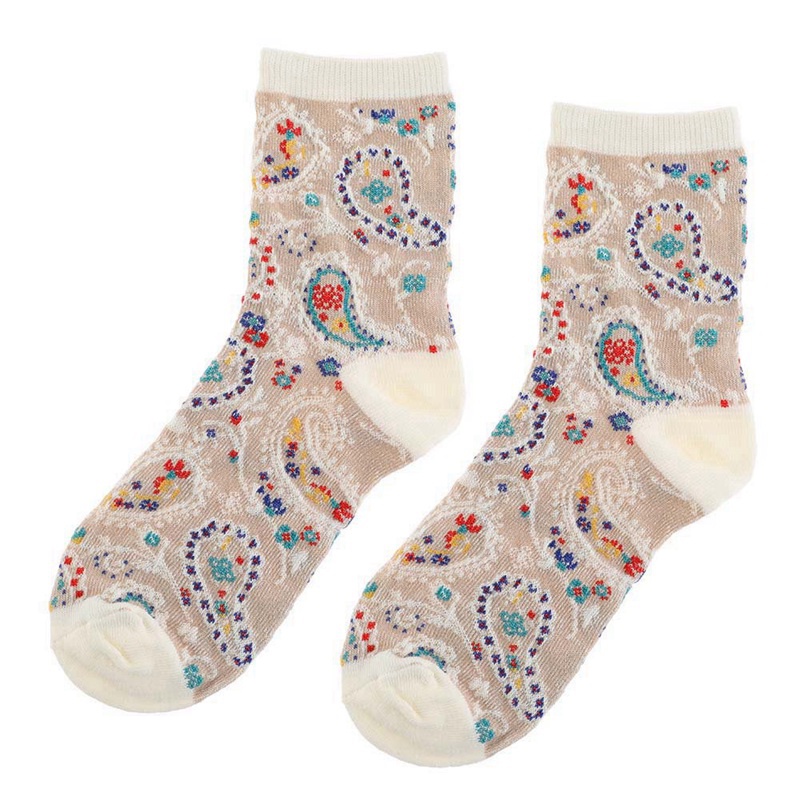 1 Đôi Tất Cotton Giữ Ấm Mùa Thu Đông In Họa Tiết Dễ Thương Phong Cách Nhật Bản Cho Nữ