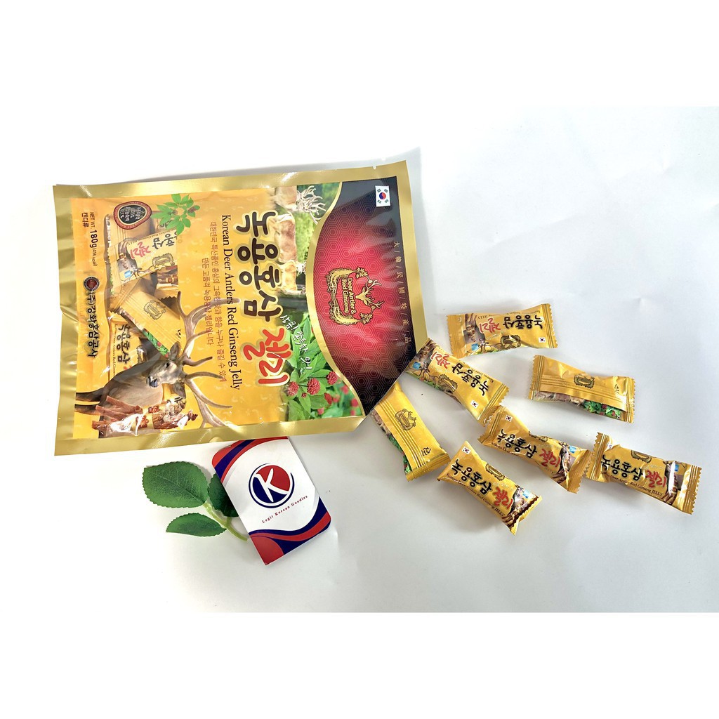 [KẸO MỀM] Kẹo hồng sâm nhung hươu Hàn Quốc thích hợp cho người già, mới ốm dậy, tăng cường sức khỏe, kẹo dẻo ăn ngon