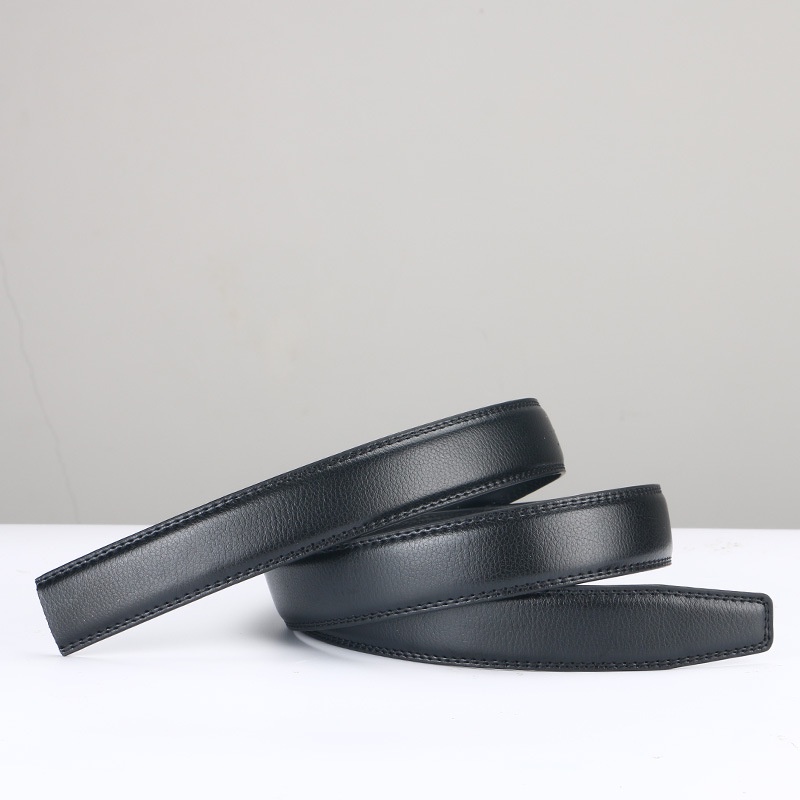 Thắt Lưng Da Thật 3.1cm Cài Khóa Tự Động Không Khóa Chất Lượng Cao Cho Nam Và Nữ