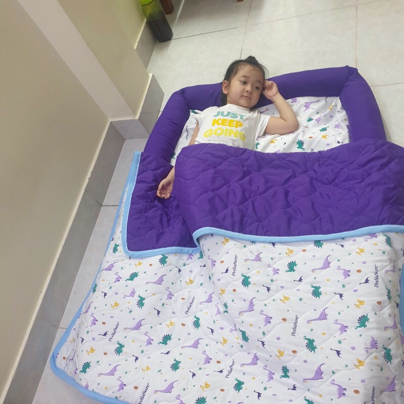 Bộ chăn kèm nệm cho bé siêu đẹp( quà tặng sữa Pediasure)