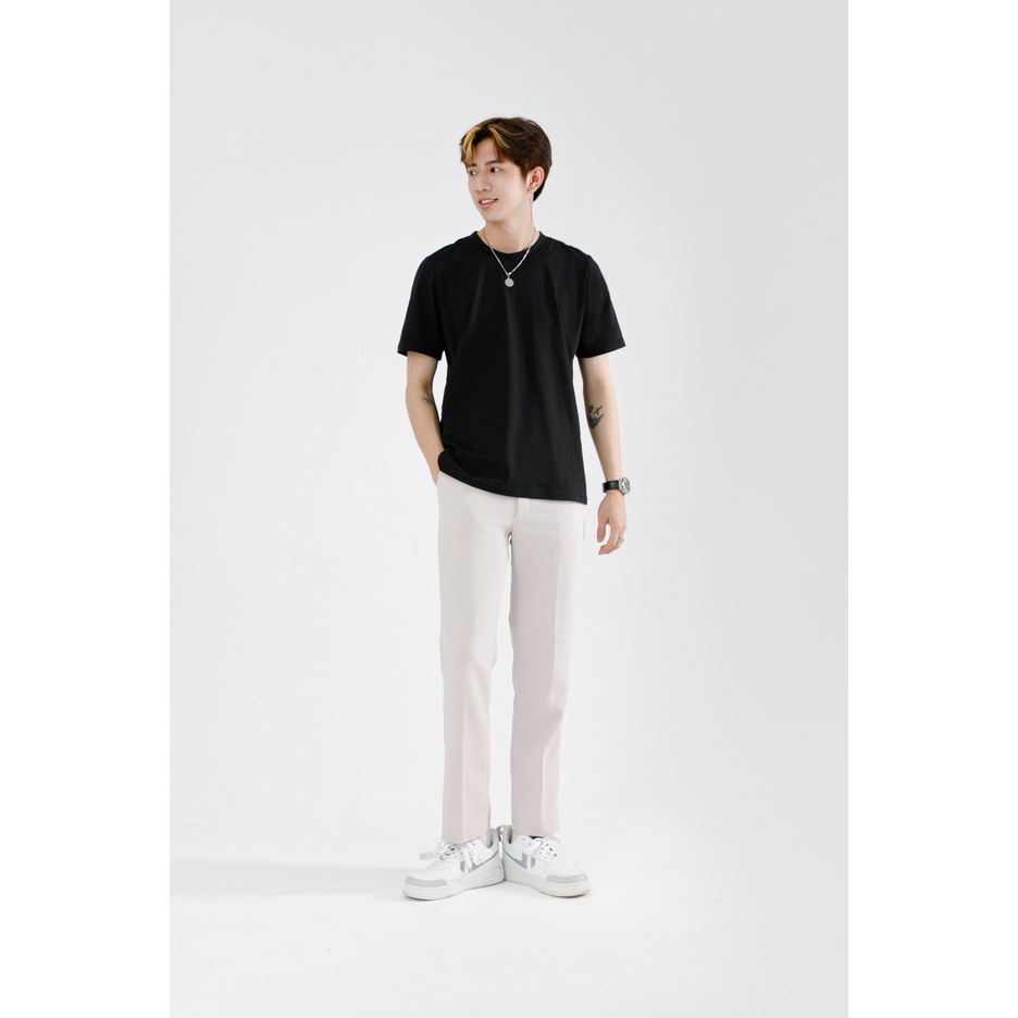 Áo Thun Nam Cộc Tay  MANDO Chất Liệu Cotton Nhẹ Mát, Thấm Hút Mồ Hôi, Form Rộng Tôn Dáng APT06