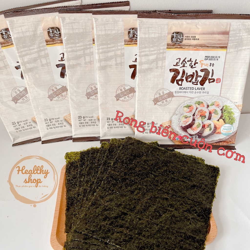RONG BIỂN CUỘN CƠM HÀN QUỐC K-FOOD GÓI 10 LÁ