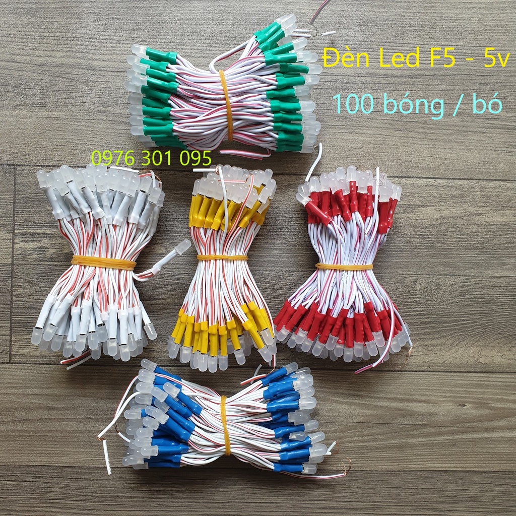 Led Ruồi Liền Dây 5v - F5 ( 100 bóng )