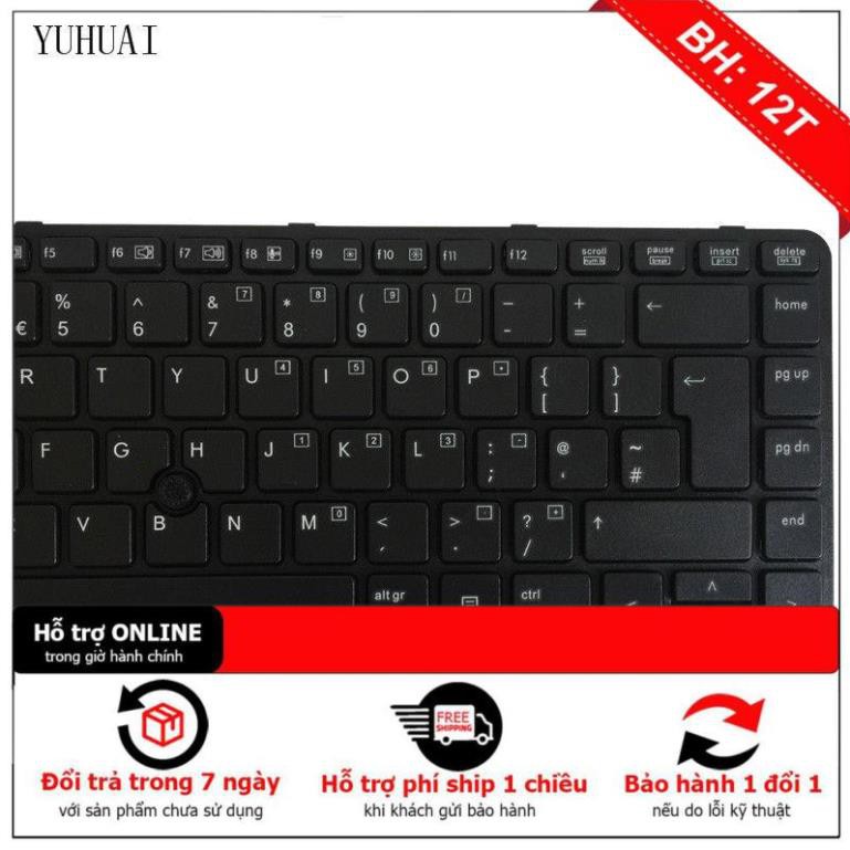 Bàn phím laptop HP Probook 640 G1 650 G1 655 G1 738697-001 ( có chuột ở giữa phím )