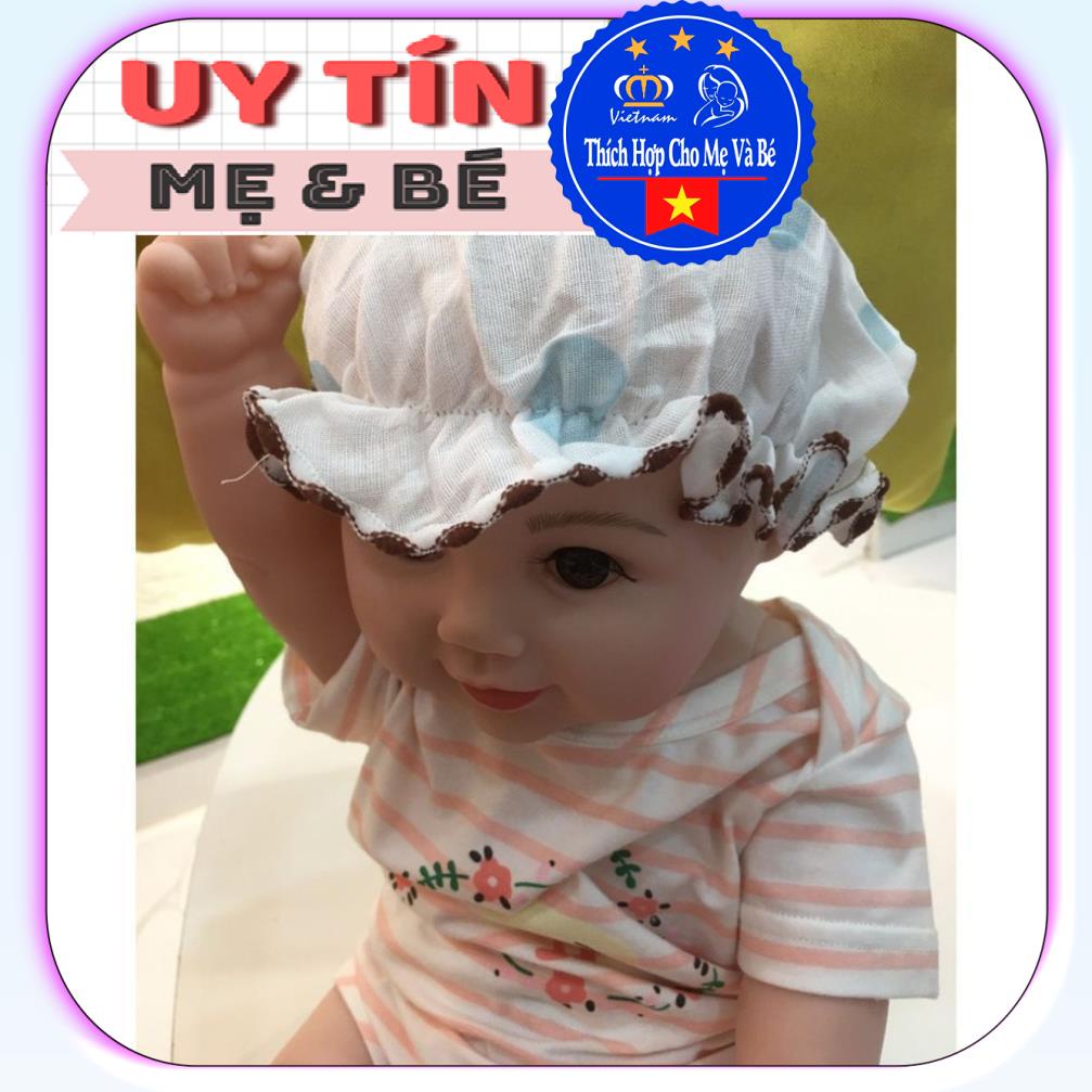 [Thanh Lý] Nón sơ sinh cho bé trai bé gái Chất liệu vải cotton mềm mịn, thấm hút mồ hôi tốt, không gây kích ứng cho da