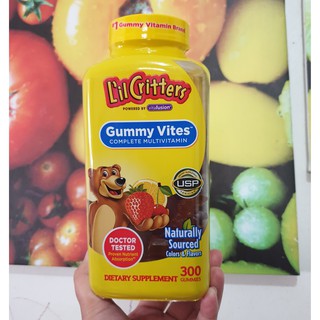 Kẹo Dẻo Bổ Sung Vitamins L’IL CRITTERS GUMMY VITES Complete Multivitamin 300v (Dành cho trẻ em)