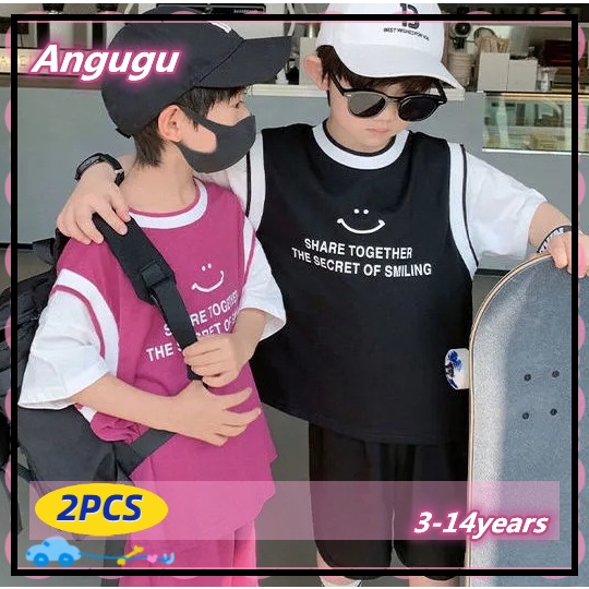 Set Đồ 2 Món Gồm Áo Thun Và Quần Short Thời Trang Hàn Quốc Chất Lượng Cao Cho Bé Trai Từ 3 Đến 4 Đến 5 Đến 6 Đến 7 Đến 8-9 - 10 Đến 11 Tuổi