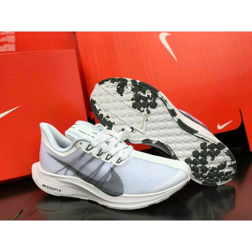 Giày thể thao Nam Nike Zoom Pegasus 35 Turbo- White/Black