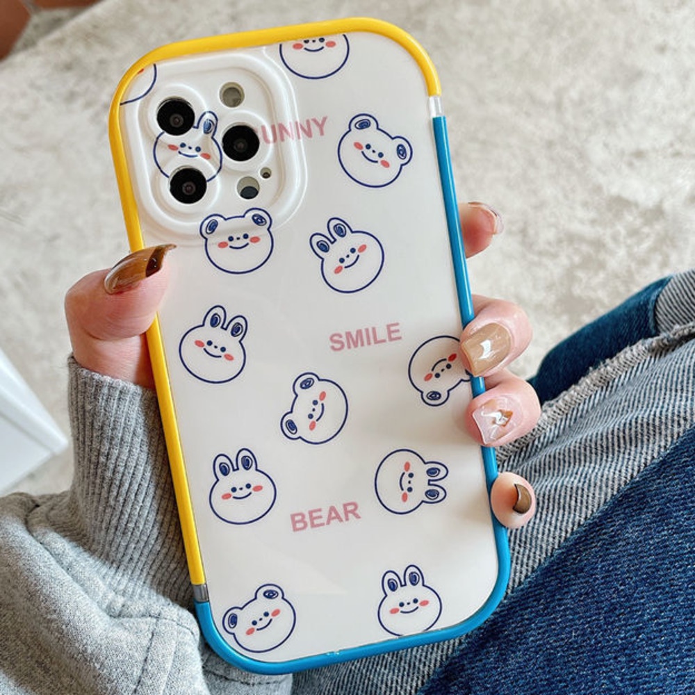 Ốp điện thoại silicone mềm viền màu in hình thích hợp cho IPhone 12 13 11 Pro Max X Xs Max Xr Xx78