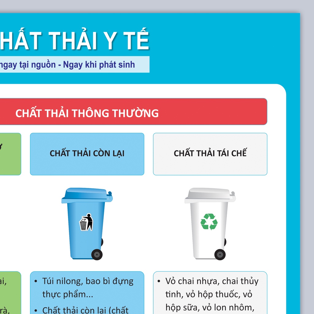 Hướng dẫn Phân loại Chất thải Y tế - Decal dán