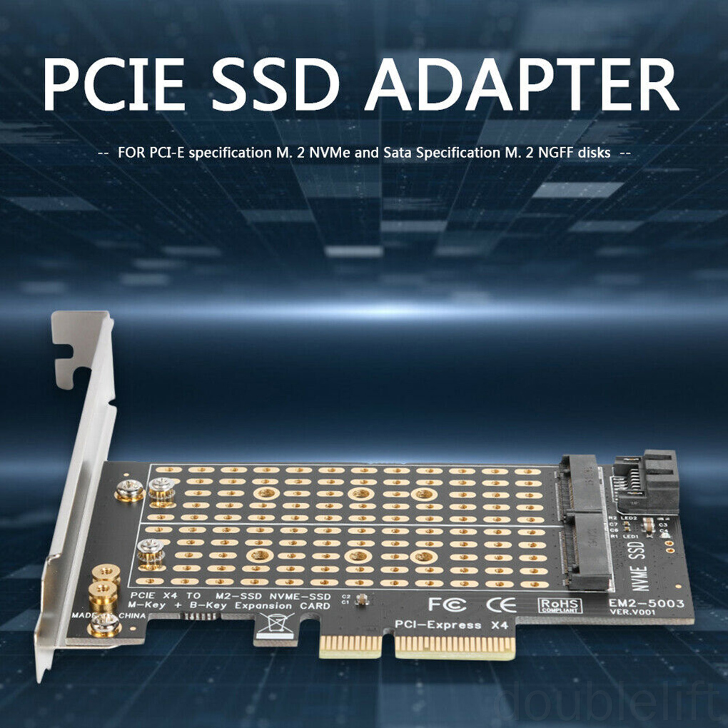 Card Chuyển Đổi Pci-E Sang M2 Nvme Sang Pci-E Cho Máy Tính