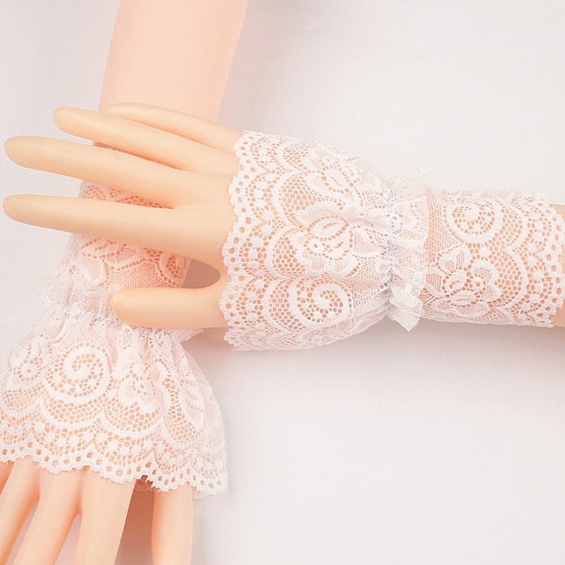 Yoi Vòng Tay Giả Ren Rỗng Họa Tiết Hoa Có Thể Tháo Rời