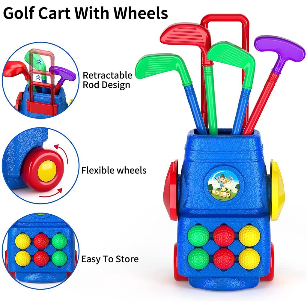 1 Đồ Chơi Luyện Tập Đánh Golf Giáo Dục Sớm Cho Bé