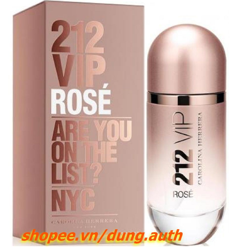 Nước Hoa Nữ 80Ml Carolina Herrera 212 VIP Rose Are you On The List? NYC chính hãng 100%