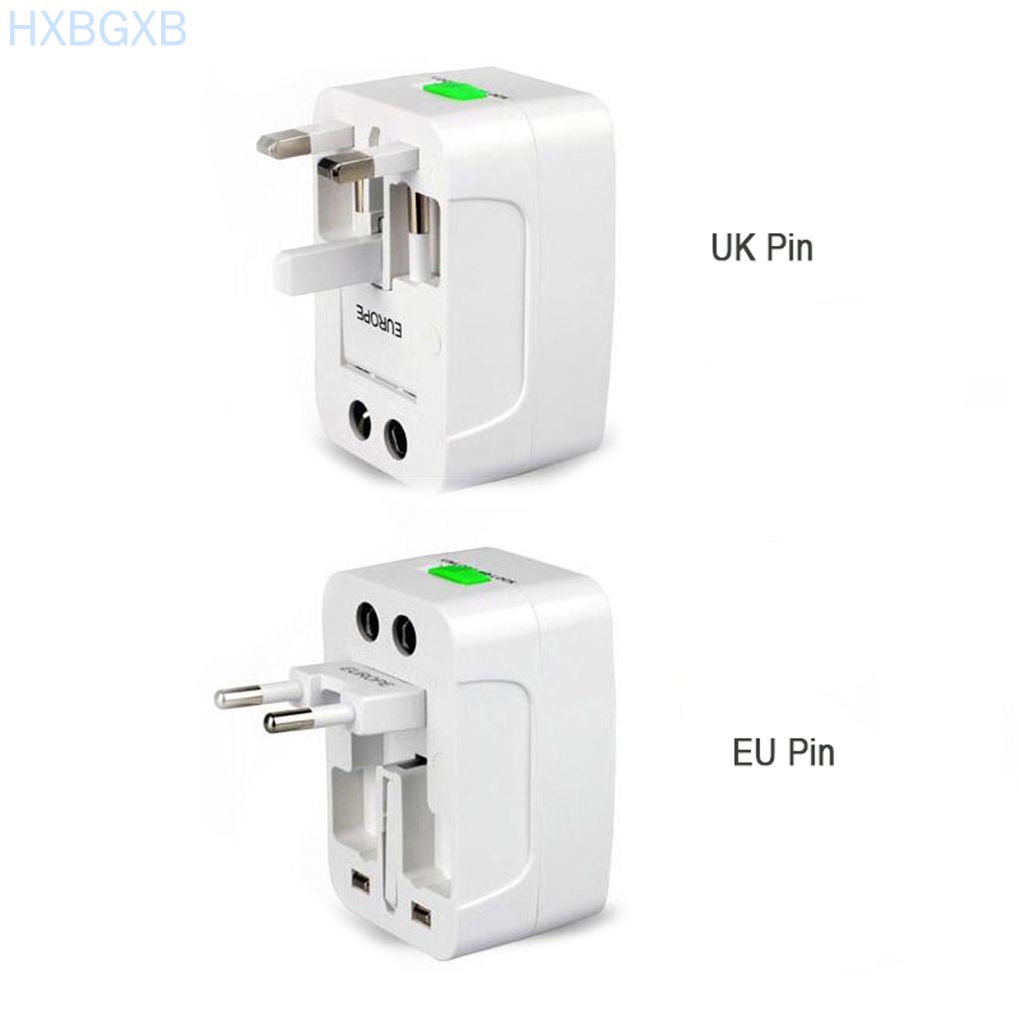 HXBG International Power Converter All-in-one Travel Adapter Socket without USB Aluminum Iron Type