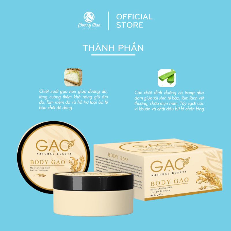 kem body trắng da, bật tông nhanh, không bết rít,trắng sáng tự nhiên ,kem body gạo crd cosmetic chính hãng | BigBuy360 - bigbuy360.vn