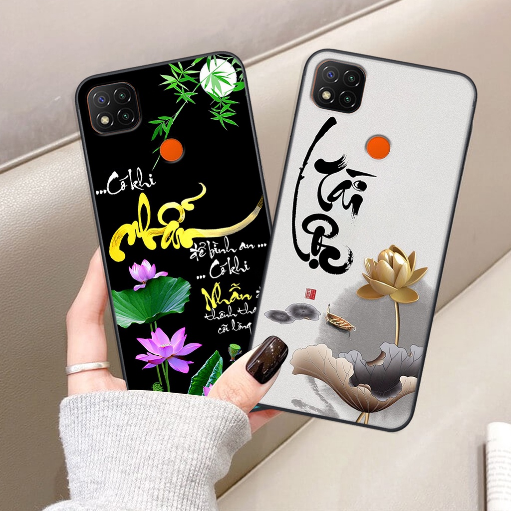 Ốp lưng Xiaomi REDMI 9C in hình chữ tài chữ lộc, Cha Mẹ, bình an SIÊU ĐẸP