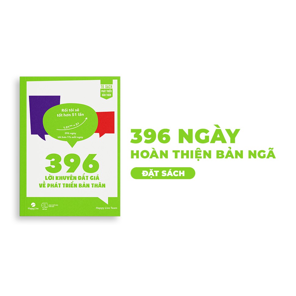 Sách - 396 lời khuyên đắt giá Phát triển bản thân - Rồi tôi sẽ tốt hơn 51 lần | BigBuy360 - bigbuy360.vn